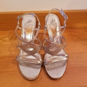 Strappy Silver Heels